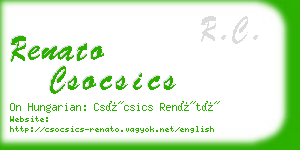 renato csocsics business card